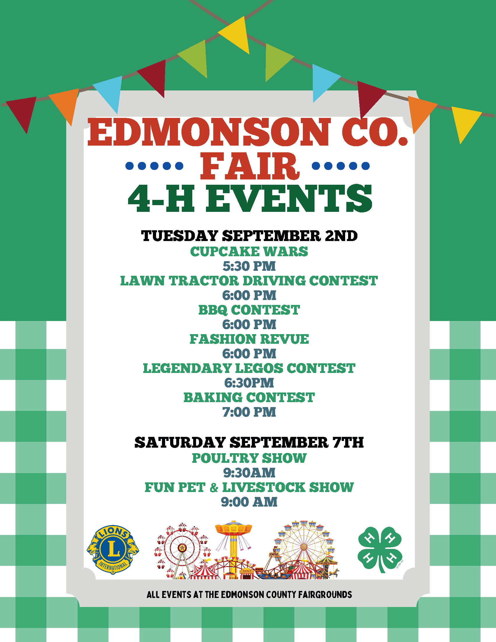 4-H EC Fair Events 2025