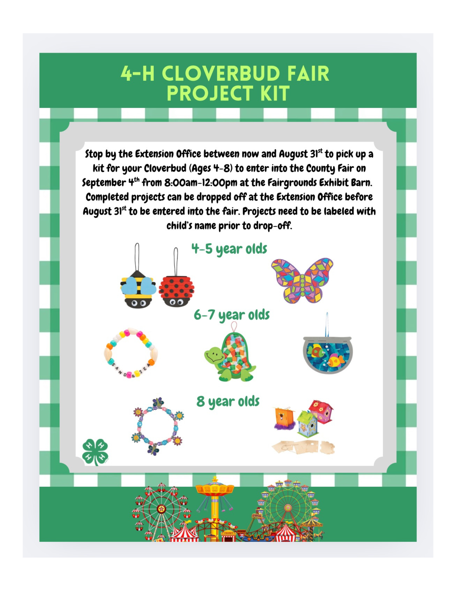 4-H cloverbud projects
